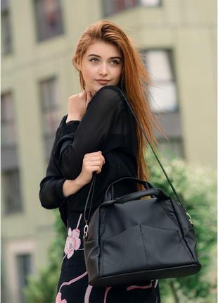 Жіноча спортивна сумка sambag vogue zt чорна 90123001