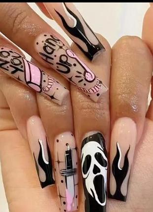 Накладные ногти.24 шт.