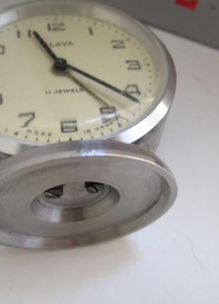 Будильник настольный "slava" рабочий ссср made in ussr №4. 50е годы.