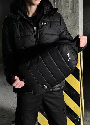 Міський рюкзак чорний puma біле лого3 фото