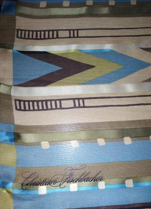 Christian fischbacher симпатичная винтажный шелковый платок3 фото