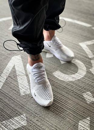 Nike air 270 triple white mens hot sale