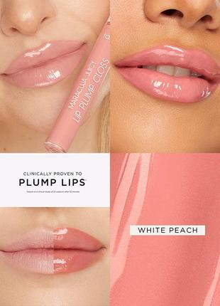 Блиск плампер тінт для губ tarte maracuja juicy lip plump peach white2 фото