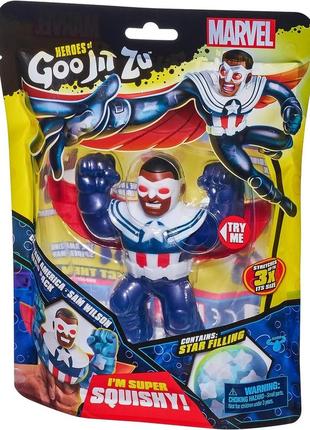 Іграшка-тягучка антистрес goojitzu marvel captain america герої гуджітсу марвел – капітан америка сем вілсон2 фото