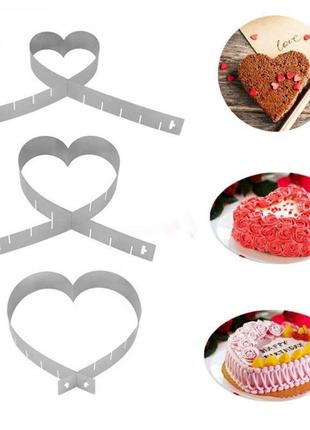 Форма сердце для тортів і десертів від 14 до 26 см1 фото