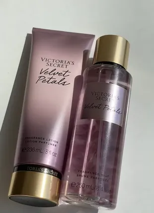 Набор velvet petals от victoria’s secret парфюмированный спрей лосьон