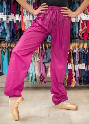 Штани жіночі джогери фуксія рожеві барбі розмір м-л, спортивні штани, штани дощовик