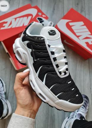 Мужские кроссовки nike air max plus tn black/white