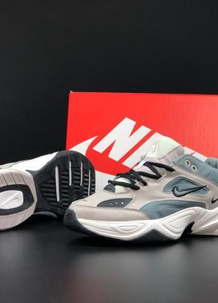 Шкіряні кросівки nike m2k tekno / демісезонні спортивні кросівки для бігу і активного відпочинку / мужские кроссовки для бега и занятий спортом3 фото