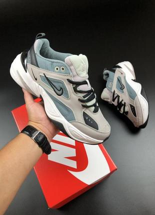 Шкіряні кросівки nike m2k tekno / демісезонні спортивні кросівки для бігу і активного відпочинку / мужские кроссовки для бега и занятий спортом1 фото