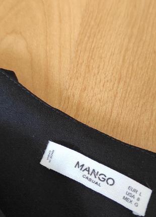 Сиильное черное платье mango casual3 фото