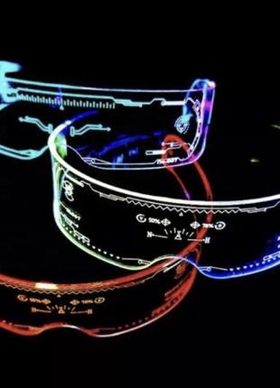 Светящиеся led очки  для селфи, вечеринки, тик ток2 фото