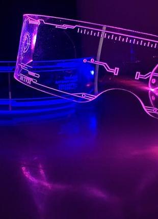 Светящиеся led очки  для селфи, вечеринки, тик ток