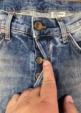 Мужские джинсы (штаны, брюки) h&m (эйч энд эм мрр идеал оригинал голубые)5 фото