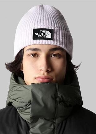 Чоловіча шапка the north face / шапка оригінальна фіолетового кольору