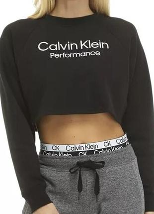 Женский укороченный свитшот calvin klein2 фото