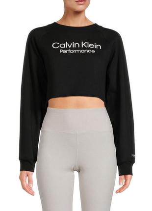 Женский укороченный свитшот calvin klein1 фото