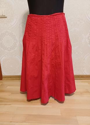 Яркая красная юбка 38 размер, dorothy perkins2 фото
