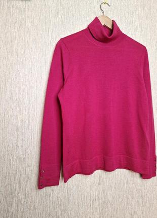 Яркий, качественный свитер, джемпер с горлом из мериносовой шерсти hobbs2 фото