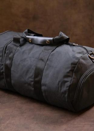 Спортивна сумка чорна текстильна2 фото