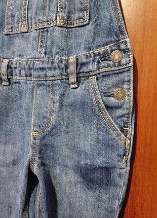 Gap, джинсовый комбинезон для девочки 4 года
