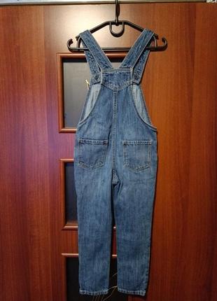 Gap, джинсовый комбинезон для девочки 4 года