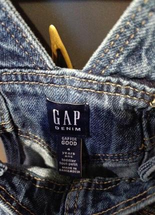 Gap, джинсовый комбинезон для девочки 4 года