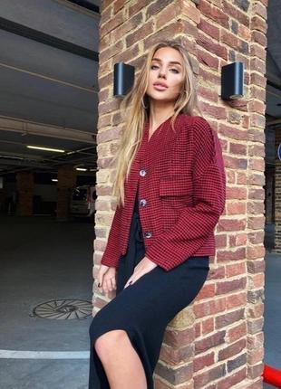 Твидовый пиджак жакет куртка9 фото