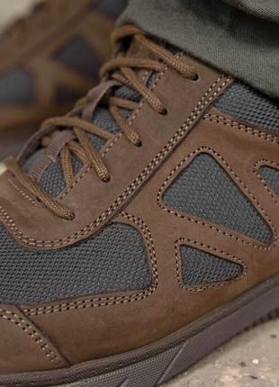 Армійськи кросівки коричневі демісезонні чоловічі,жіночі нубук+кордура осінінні,весняні 2023-20242 фото