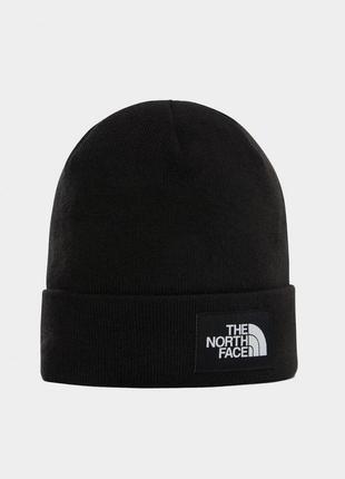 Чоловіча шапка the north face / оригінальна шапка чорного кольору