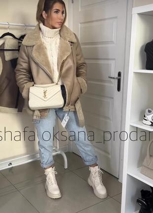 Шикарная дубленка zara новая коллекция!3 фото