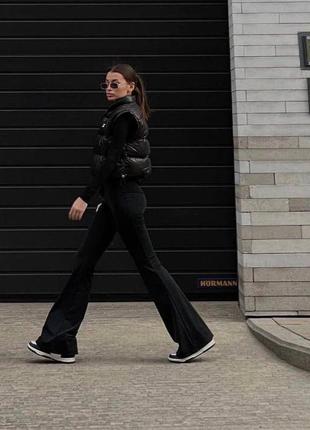 Брюки лосины клеш