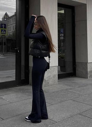 Брюки лосины клеш