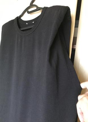 Платье футболка из плотного хлопка с разрезом9 фото