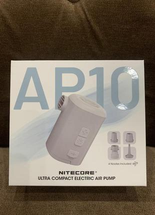 Nitecore ap10  компактний акумуляторний повітряний насос  з підсвічуванням1 фото