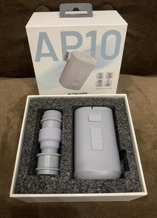 Nitecore ap10  компактний акумуляторний повітряний насос  з підсвічуванням3 фото