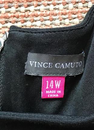 Черное платье с баской vince camuto. американский размер -14w3 фото