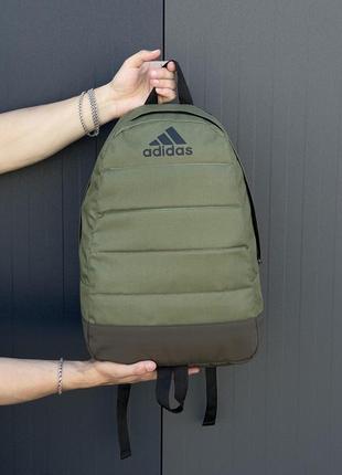 Рюкзак матрац хакі adidas (черн.лого)