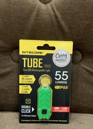 Ліхтар наключний nitecore tube v2.0 чорний8 фото