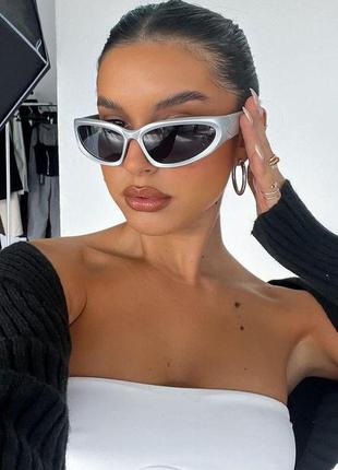 Акция распродажа спортивные очки цвет трендовые женские мужские солнцезащитные стильные  y2k prada versace yvl