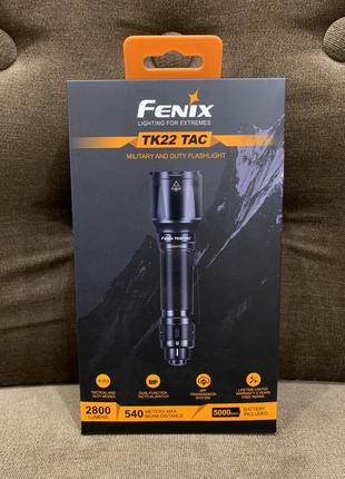 Ліхтар fenix tk22tac з аккумулятором1 фото