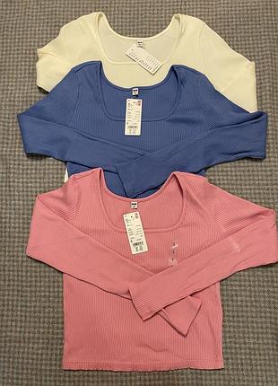 Реглан кофта uniqlo s блакитна
