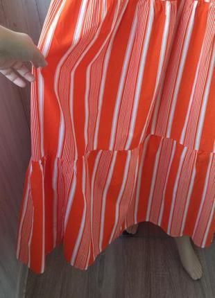 Розкішна довга ярусна сукня сарафан3 фото
