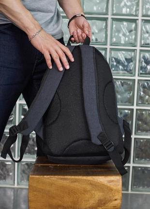 Рюкзак темно-серый меланж (большое лого) nike5 фото