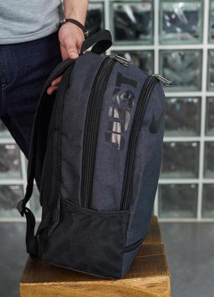 Рюкзак темно-серый меланж (большое лого) nike7 фото