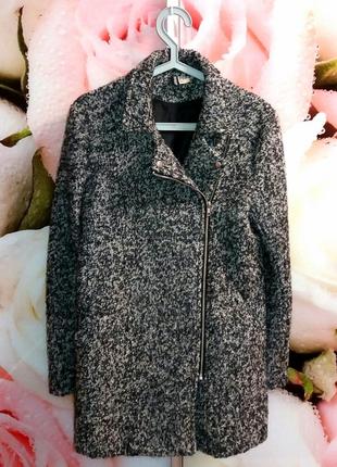 Красивое пальто с шерстью h&m,размер s.