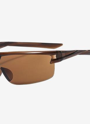 Спортивні дзеркальні окуляри колір трендові жіночі чоловічі сонцезахисні стильні 2023 велоспорту y2k1 фото