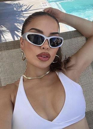 Акція розпродаж  спортивні дзеркальні окуляри колір трендові жіночі чоловічі сонцезахисні стильні 2023 велоспорту y2k