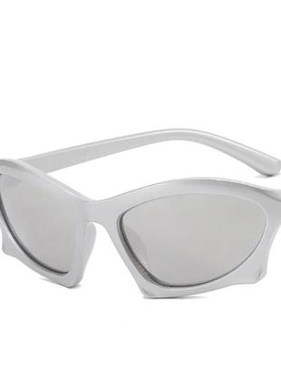 Солнцезащитные очки спортивные прямоугольные хит тренд сезона у2к y2k uv400 в стиле 2000 стиль 906 фото