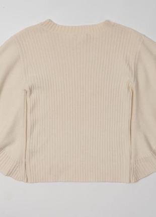 Chloe cashmere ribbed top for women - cream 17amp05-17a500-nr107 жіночий светр4 фото